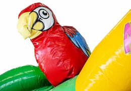 Bestellen sie eine slidebox hüpfburg im thema hawaii mit einer rutsche für kinder. Kaufen sie hüpfburgen online bei JB-Hüpfburgen Deutschland