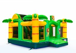 Kaufen sie aufblasbare boss slidebox jungle theme hüpfburg mit rutsche für kinder. Bestellen sie hüpfburg online bei JB-Hüpfburgen Deutschland