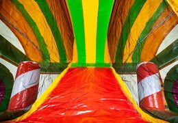 Multiplay XXL jungleworld hüpfburg in einzigartigem design mit zwei eingängen, einer rutsche in der mitte und 3D-objekten für kinder zum Bestellen. Kaufen sie hüpfburgen online bei JB-Hüpfburgen Deutschland