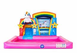 Bestellen sie multifunktionale mini-splash-hüpfburg mit einhorn bei JB-Hüpfburgen Deutschland. Kaufen sie hüpfburgen online bei JB-Hüpfburgen Deutschland