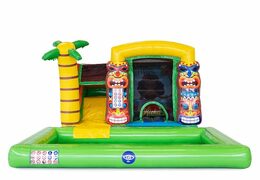 Bestellen sie aufblasbare mini-splash-hüpfburg im hawaii-stil mit oder ohne badewanne für kinder. Kaufen sie aufblasbare hüpfburgen online bei JB-Hüpfburgen Deutschland