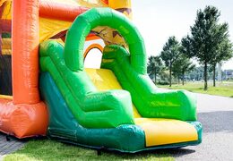 Mini aufblasbare dschungel-hüpfburg mit rutsche für kinder bestellen. Kaufen sie aufblasbare hüpfburgen online bei JB-Hüpfburgen Deutschland