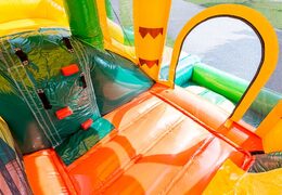 Kaufen sie eine babywippe im themendschungel mit rutsche für kinder. Bestellen sie aufblasbare hüpfburgen online bei JB-Hüpfburgen Deutschland