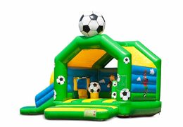Kaufen sie aufblasbare indoor multiplay multifun hüpfburg mit rutsche im thema fußball für kinder. Bestellen sie aufblasbare hüpfburgen online bei JB-Hüpfburgen Deutschland