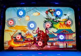 Mini-Schießbude ips-Spiel herausnehmbare Drachen-Rückseitenfolie bestellen