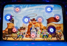 Bestellen Sie Mini-Schießbude ips game Wechselbare Western-Rückseite