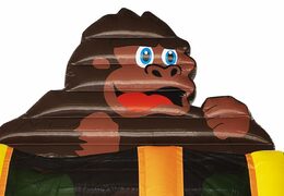 Kaufen sie eine spektakuläre aufblasbare rutsche im gorilla-design mit 3D-objekten für kinder. Bestellen sie aufblasbare rutschen jetzt online bei JB-Hüpfburgen Deutschland