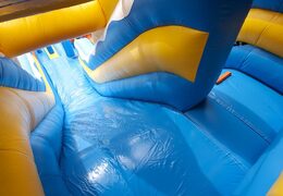 Große aufblasbare multifunktionsrutsche im clownfisch-design mit planschbecken, beeindruckendem 3D-objekt, frischen farben und den 3D-hindernissen für kinder. Bestellen sie aufblasbare rutschen jetzt online bei JB-Hüpfburgen Deutschland