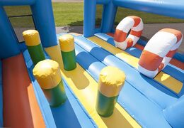 Luftrutsche mit Pool und Hüpfburg im Thema Delfin für Kids online kaufen