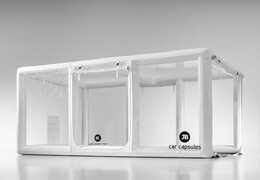 Aufblasbare Vitrine Autokapsel kaufen, um das Fahrzeug in Weiß zu benutzen