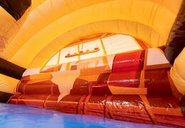 Aufblasbare Rutsche Hüpfburg mit Gebläse im Piraten Thema für Kinder bestellen