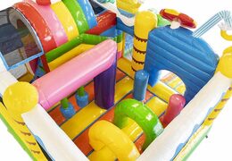 Summer Party Theme Aufblasbares Luftkissen mit Rutsche zum Verkauf für Kinder