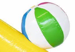 Aufblasbare Hüpfburg Ente Welt gelb blau mit Ente drauf für Kinder zu verkaufen