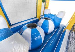 Bestellen sie modularen 19 meter langen hindernisparcours im surf-thema mit passenden 3D-objekten für kinder. Kaufen sie aufblasbare hindernisparcours jetzt online bei JB-Hüpfburgen Deutschland