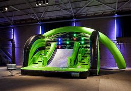 Kaufen Sie einen aufblasbaren Hüpfburg-Hindernisparcours mit interaktivem Sport, um einen Wettbewerb für Kinder zu veranstalten