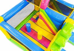 Bestellen Sie eine aufblasbare Hüpfburg im Hawaii-Stil mit Rutsche für Kinder