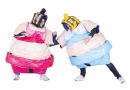 2 Sumo Anzüge Big Mama in Pink und in Blau zum Ringen zu verkaufen