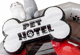 Kaufen Sie eine aufblasbare aufblasbare Rutsche mit Rutsche im Tierhotel-Thema für Kinder