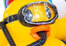 aufblasbares Luftkissen im Thema Entenwelt mit Rutsche für Kinder kaufen