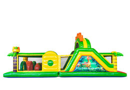 Bestellen Sie 13 meter Hüpfburg im thema Dinosaurier für Kinder. Kaufen sie aufblasbare hindernisparcours jetzt online bei JB-Hüpfburgen Deutschland