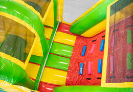 Kaufen Sie einen 13 Meter langen aufblasbaren Dinosaurier-Hindernisparcours für Kinder. Bestellen sie aufblasbare parcours jetzt online bei JB-Hüpfburgen Deutschland