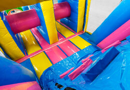 Bestellen Sie den 13 Meter langen aufblasbaren Flamingo-Parcours für Kinder. Kaufen sie aufblasbare hindernisparcours jetzt online bei JB-Hüpfburgen Deutschland