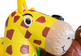 Bestellen Sie aufblasbare Mini Multiplay Hüpfburg im Dschungel-Thema für Kinder. Kaufen Sie aufblasbare Hüpfburgen bei JB-Hüpfburgen Deutschland