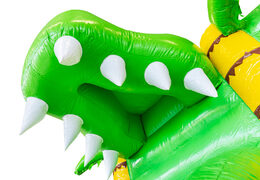 Bestellen Sie aufblasbare Hüpfburg Mini Multiplay im Krokodil-Design für Kinder. Kaufen Sie aufblasbare Hüpfburgen bei JB-Hüpfburgen Deutschland