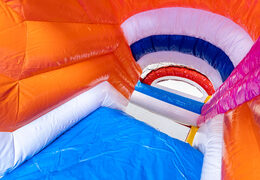 Mini Multiplay aufblasbares Luftkissen zum Verkauf im Flamingo-Thema für Ihre Kinder. Bestellen Sie aufblasbare Luftkissen bei JB-Hüpfburgen Deutschland