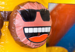 Bestellen Sie aufblasbare Hüpfburg Multi Slide mit Rutsche im Karibik-Design für Kinder. Kaufen Sie aufblasbare Hüpfburgen online bei JB-Hüpfburgen Deutschland