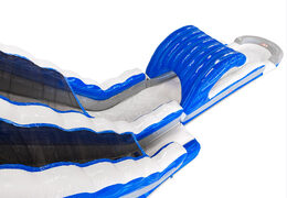 Bestellen Sie aufblasbare Wasserrutsche in blau, weiß, silber