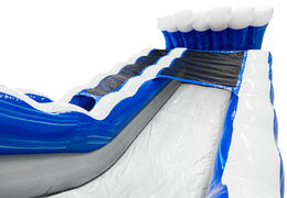 Kaufen Sie aufblasbare Wasserrutsche mit Badewanne in blau, weiß, silber