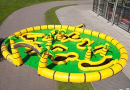 Wellen auf einem Hüpfburgspiel