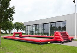 Rot-schwarzes Fußball-Themenspiel