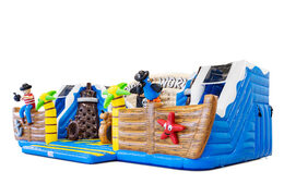 Seite des Slideworld-Piraten mit Meeresbewohnern und Papagei