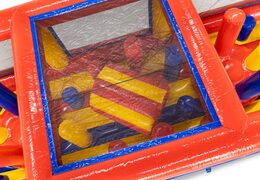 Rotes gelbes blaues Hindernisparcours-Modul Säulenausweicher