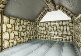 Innenraum der Standard-Hüpfburg Grey Brick