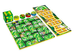 Buntes Spielset hinten von Softplay im Dschungel-Dino-Thema