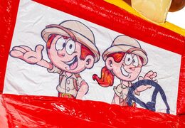 Hüpfburg im Safari-Gorilla-Thema mit Illustration, online bestellen