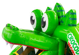 3D Figur auf der Rutsche Combo Doubleslide Krokodilkopf Thema Krokodil