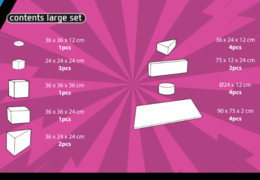 Inhalt des Softplay Large Sets im Comic-Thema online kaufen