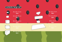 Inhalt des Softplay Large Sets im Flamingo - Hawaii Thema online kaufen