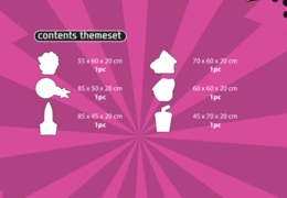 Inhalt des Softplay Themen-Sets im Comic-Thema online bestellen bei JB