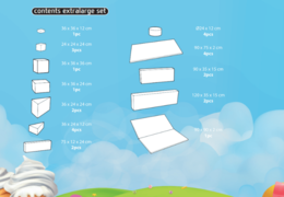 Bestellen Sie den Inhalt des Softplay XL Sets im Candy-Thema von JB Meppel