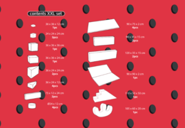 Bestellen Sie den Inhalt des Softplay XXL Sets im Flamingo - Hawaii Thema von JB Inflatables in Meppel