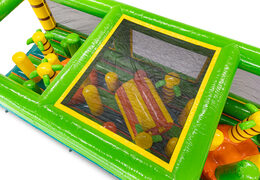 Modul "Pillar Dodger" modulares Hindernisparcours, selbst zusammenbaubare Säulen und Tunnel