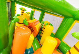 Hindernisparcours-Modul "Pillar Dodger" mit Säulen und Kriechraum