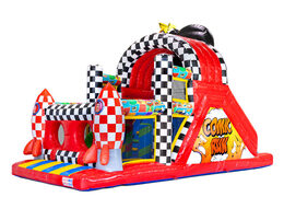 Hochwertige Hindernisbahn im lebendigen Comic-Thema