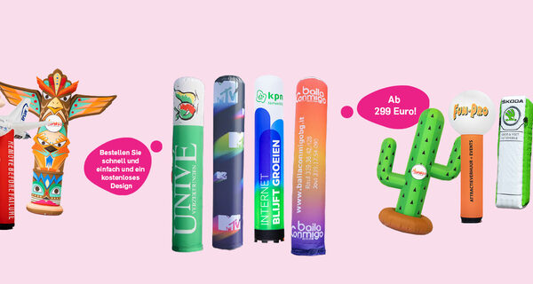 Sonderanfertigungen von Säulen und Lichtsäulen auf Anfrage bei JB Inflatables