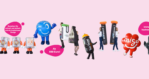 Maßgeschneiderte Maskottchen und Laufanzüge auf Anfrage bei JB